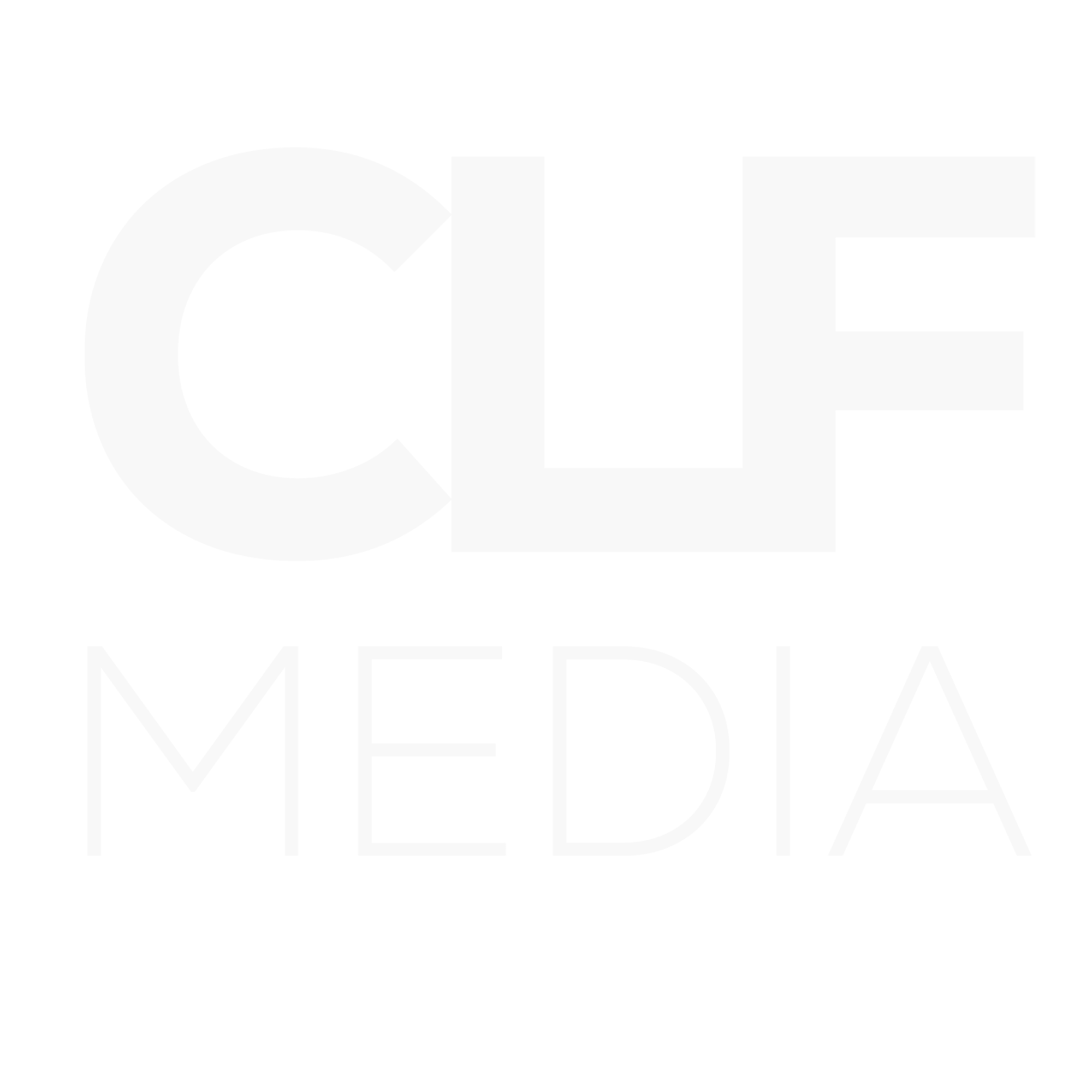 Clf Medias logotyp i vitt